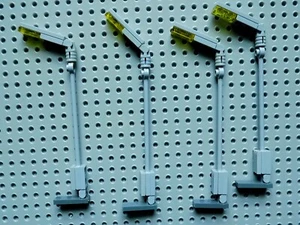 Lego City Town Train Adjustable Traffic Street Road Light Post Lamp lot of 4 - Picture 1 of 3