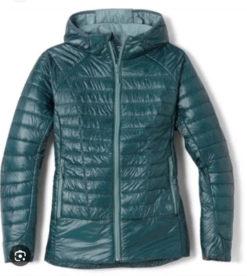Mountain Hardwear Ghost Shadow com capuz islandês feminino XS EUC - Imagem 1 de 4