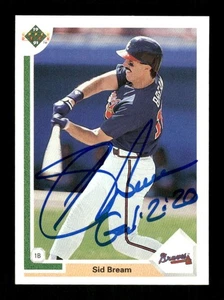 1991 Upper Deck High Series 710 Sid Bream signed auto autograph BXCP49 - Picture 1 of 2