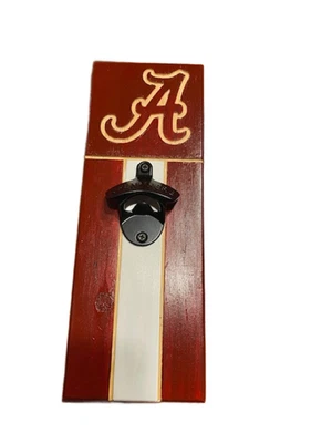Abridor de botellas magnético de madera Alabama Foto 1 de 2