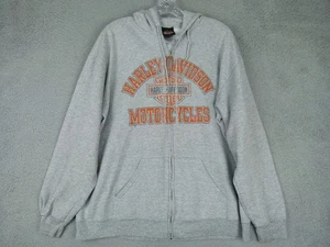 Harley-Davidson Mens Large Gray Full Zip Fairfield, OH Graphic Hoodie - Picture 1 of 10