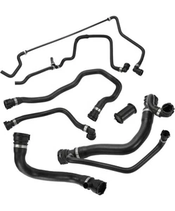 Radiator Coolant Water Hose Pipe Kit (7 Hoses) Fit BMW 550i 650i 2006-2010 - Picture 1 of 1