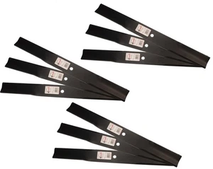 9 Rotary® 6434 Mower Blades for Woods® 15127(KT)(CKT) Windsor® 50-3990 72" Deck - Picture 1 of 7