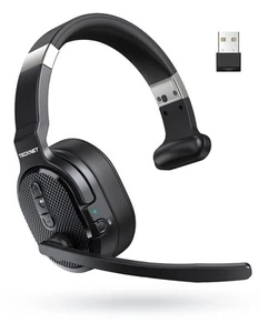 Zestaw słuchawkowy Bluetooth Trucker, redukcja szumów AI 70h słuchawki bezprzewodowe Bluetoo... - Zdjęcie 1 z 7