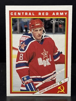 1991-92 O-Pee-Chee - Russians Sergei Nemchinov CSKA Moscow #24R - Image 1 of 2