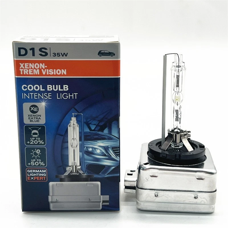 2PCS NEW PAIR OSRAM XENARC D1S 66144CBI Cool Blue 5500K HID XENON LIGHT BULB- - Image 1 of 2