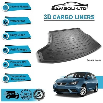 ALFOMBRILLA MALETERO TRASERO REVESTIMIENTO CARGA 3D PARA SEAT IBIZA SW 2011-UP Foto 1 de 4