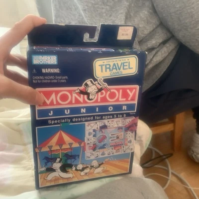 Parker Brothers 1994 Monopoly Junior Travel Game - Image 1 of 2