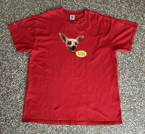 Vintage 1990s Yo Quiero Taco Bell T-Shirt Red L:32” W:24” - Picture 1 of 4