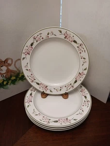 Martha Stewart HORTENSIE Speiseteller 4er Set Everday Collection Rosa Flora - Bild 1 von 3