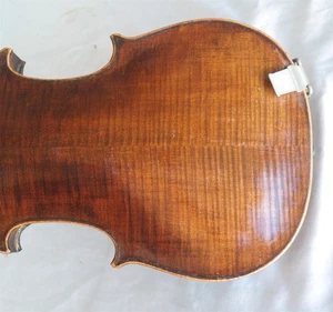 Violino 4/4 vintage/antico grana perpendicolare grana posteriore senza etichetta con custodia e archetto - Foto 1 di 19