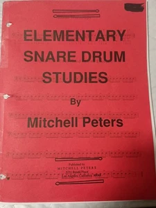 Elementary Snare Drum Studies by Mitchell Peters (1988 Paperback) C7 - Picture 1 of 1