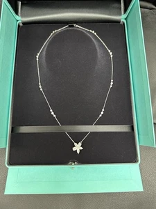 Tiffany Co Diamond XL Mixed Cluster Victoria Pendant On The Chain - Picture 1 of 11