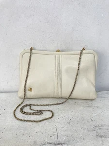Vintage Jane Shilton Handbag Clutch Crossbody White Gold Chain Strap 80s Disco - Picture 1 of 8