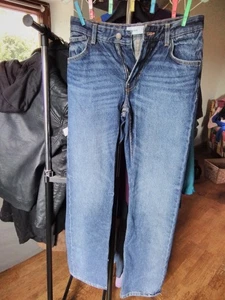 Bershka jeans Größe 34 dunkel blau Top - Bild 1 von 4