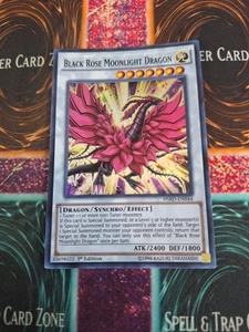 Yugioh Black Rose Moonlight Dragon HSRD-EN044 Super Rare 1st Edition Near Mint - Picture 1 of 4