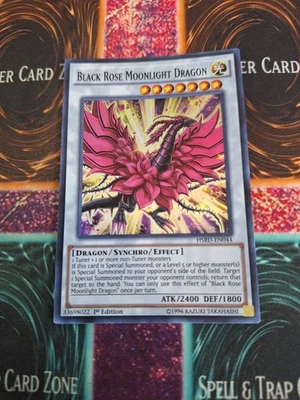 Yugioh Black Rose Moonlight Dragon HSRD-EN044 Super Rare 1st Edition Near Mint - Image 1 of 4