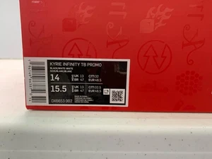 Nike Kyrie Infinity TB Promo Size 14 Black/White (DX6653-002) NEW - Picture 1 of 7