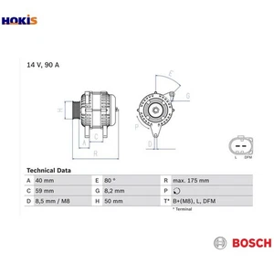 ALTERNATOR 0 986 041 310 FOR SKODA OCTAVIA/II/Combi LAURA ROOMSTER/Praktik VW - Picture 1 of 9