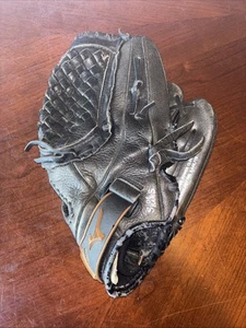 Guante de softbol/béisbol de cuero de grano completo derecho lanzamiento rápido MIZUNO 12,5" GPL 1258 - Imagen 1 de 10