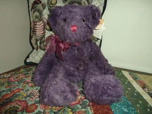 Russ Bears from Past BEARBERRY Purple Bear RETIRED Nr 4643 Handmade - Picture 1 of 4