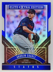 2015 Elite Extra Edition Baseball blau gestanzt/100 Status - ANDREW SUAREZ - Bild 1 von 2