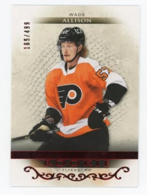 2021-22 Upper Deck Artifacts Wade Allison RC Ruby #ed/499 Philadelphia Flyers - Image 1 of 2