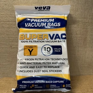 Veva Premium Vacuum Bags - Style Type Y 10 bags Total - Picture 1 of 3