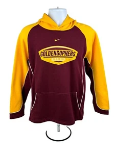 VTG Nike Minnesota Golden Gophers Center Swoosh Hoodie Sweatshirt Youth L 16/18 - Picture 1 of 12