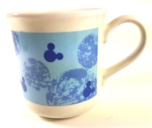 Mickey Mouse Disney Blue White Coffee Cup Mug Staffordshire England Tableware - Imagen 1 de 8