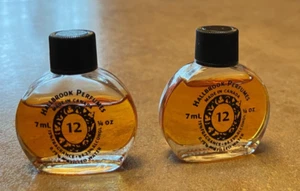 (2) Vintage Hallbrook Of Canada Perfume Number #12 1/4 oz 7ML, 1 full 1 3/4 full - Picture 1 of 5