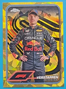 2024 Topps Chrome Sapphire Formula 1 F1 Max Verstappen Portrait Gold 28/50 #1 - Picture 1 of 2