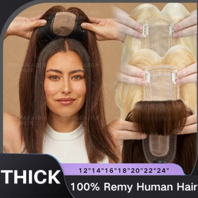 Pelucas 100 % Remy para cabello humano toupee con clip en base de seda marrón miel Foto 1 de 4