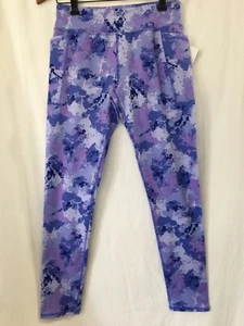 NWT Athletic Works Active Leggings Purple Tie Dye Girls with Pockets XL Plus,XL - Picture 1 of 4