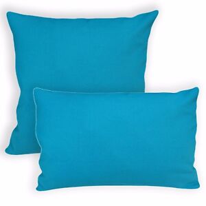 Aa192a Plain Deep Turquoise Cotton Canvas Cushion Cover/Pillow Case*Custom Size*