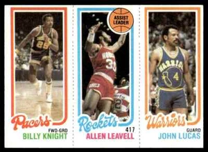 1980-81 Topps John Lucas/Allen Leavell/Billy Knight #96/104/120 - Picture 1 of 2