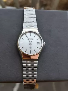 SEIKO King Quartz 1976 Rare 38mm Silver Dial Analog Date Men's Watch Used - Picture 1 of 7