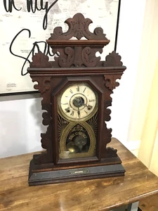 Orologio Ingraham Pansy Noce Vittoriano Time Is Money con Livello funziona - Foto 1 di 5