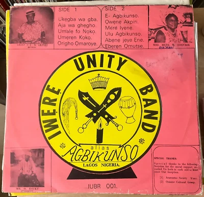 Iwere unity bans alias Agbikunso Negeria  1983 WORLD /FOLK  VERY GOOD+ LP VINYL - Image 1 of 4