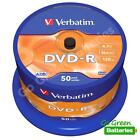 Verbatim DVD-R Blank Recordable Discs 120 Mins 4.7GB 16x Speed Spindle 50 Pack