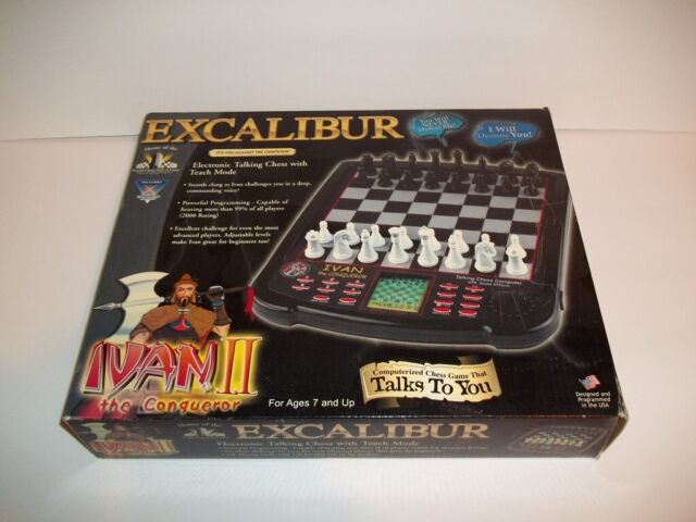 Excalibur Ivan II The Conqueror Electronic Talking Chess Game Teaching Mode  712