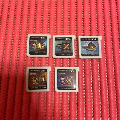 set of 5 Nintendo 3DS Monster Hunter 3G  Japanese Action Games CAPCOM e158 - Image 1 of 2