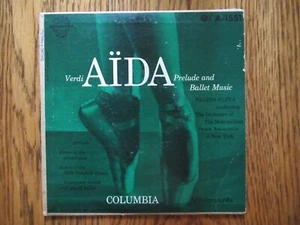 Verdi Aida Präludium & Ballettmusik 45 1/min Columbia Masterworks Schallplatte kostenloser Versand - Bild 1 von 4