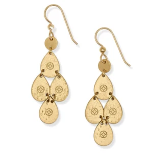 Brighton Palm Canyon Small Teardrop French Wire Earrings NWT $72 - Picture 1 of 2