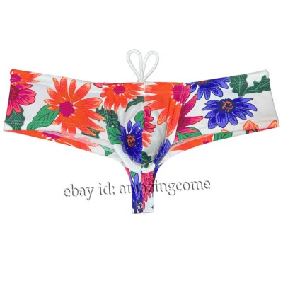 Traje de baño boxer descarado para hombre tabla surf natación bikini cordón trajes de baño escasos Foto 1 de 4