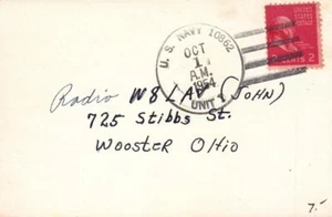 1954, Navy 214, Fr. Morocco, Prexie, to Wooster, OH (24233) - Picture 1 of 1