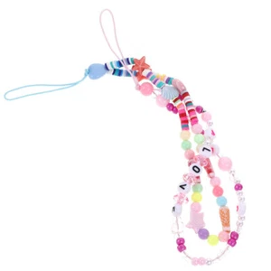 2pcs Beaded Chain Phone Charm Straps Phone Lanyard Wrist Strap Phone String - Zdjęcie 1 z 12
