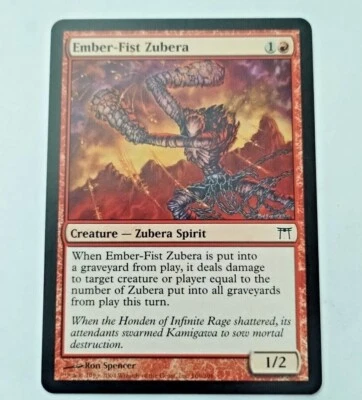 MTG Ember-Fist Zubera Champions of Kamigawa 166/306 Regular - Uncirculated - Image 1 of 3