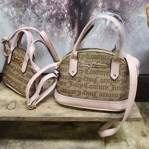 Juicy Couture Chestnut Chino Two PC Bowler Purse Gift Set - Picture 1 of 5