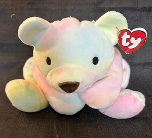 Vintage 1998 Ty Beanie Buddy Pillow Pal Sherbert Bear 13" Collector Nursery KG - Picture 1 of 3